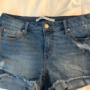 Celebrity Pink Distressed Blue Jean Shorts